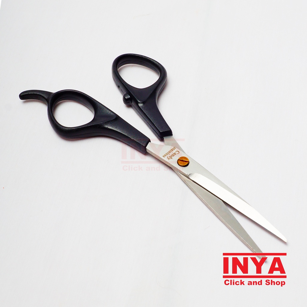 GUNTING RAMBUT CANDY 6.5 INCH - STAINLESS BARBER SCISSORS