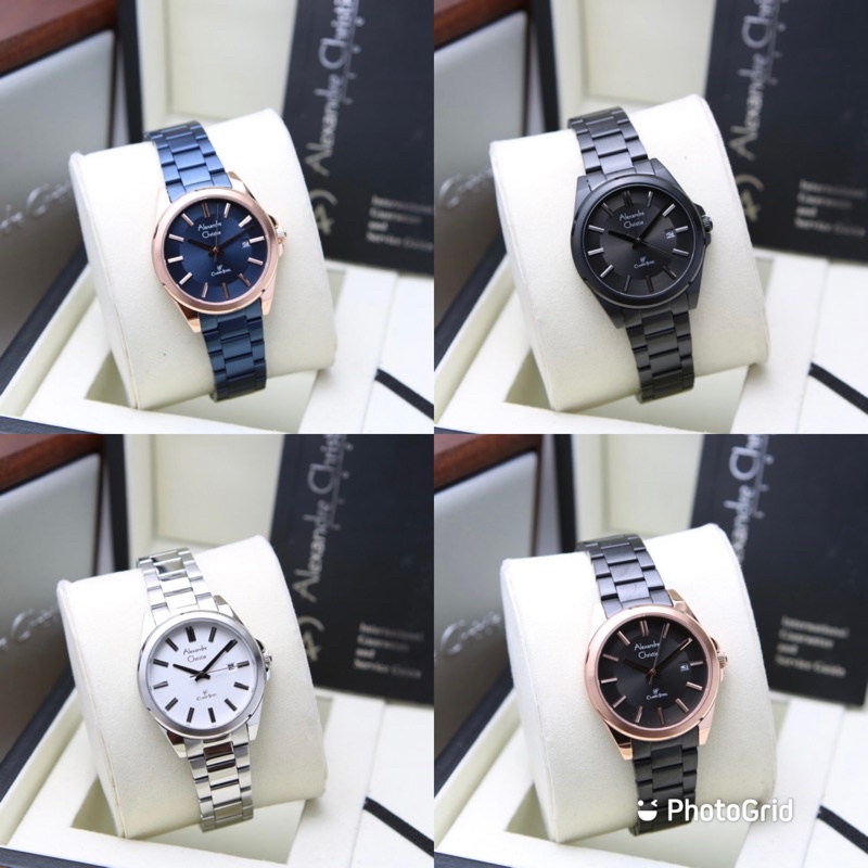 jam tangan wanita alexander cristie ac8663 original stanless