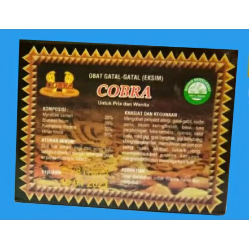 obat gatal tradisional Cobra