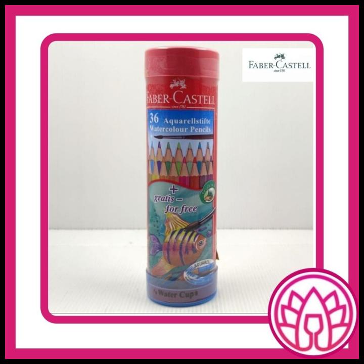 

Watercolour Pencils In Round Tin 36L Faber Castell