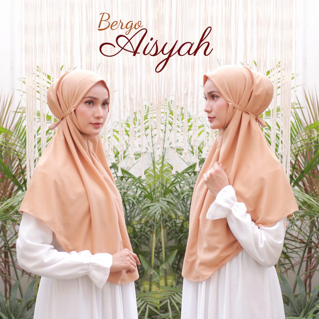 Hijab Dewasa Bergo Tali Hijab Bergo Maryam Nonpet Aisyah Bahan Kaos TC Halus Premium | Bisa Cod