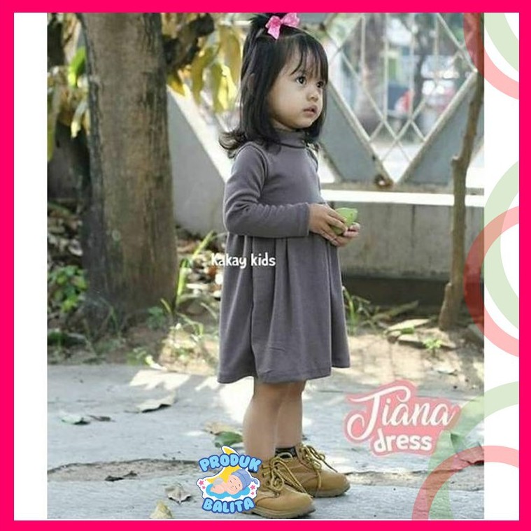 Gamis Anak Terlaris Tiana Dress Baju Bayi Anak Perempuan Murah Usia 1-5 Tahun Terlaris