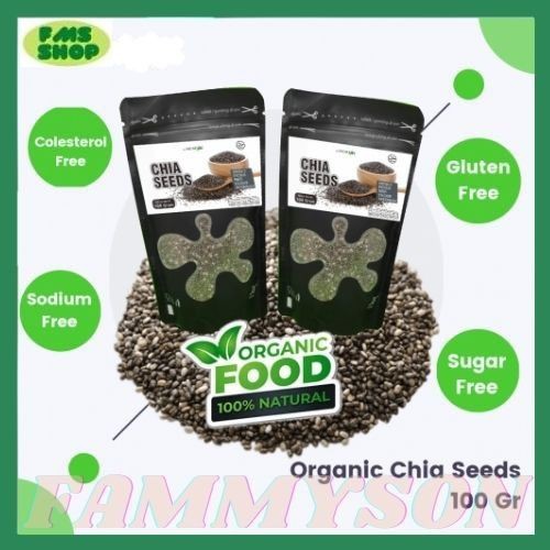 

Almumtaz Chia Seed Organic Black 100 gram Premium Biji Chiaseeds (100 gr)