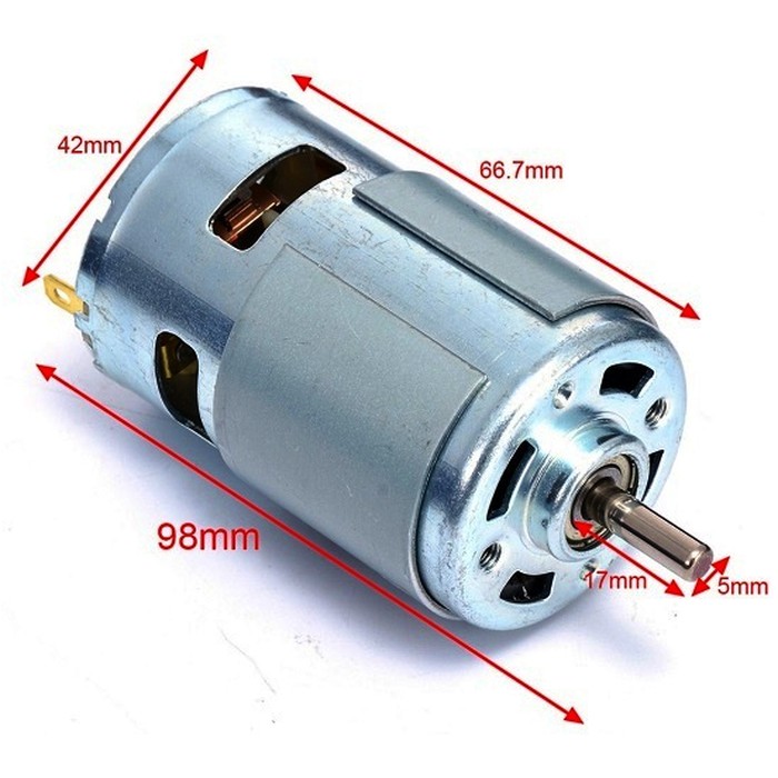 Motor 775 DC 12V 10000RPM High Speed High Torsi Low Noise dinamo Round