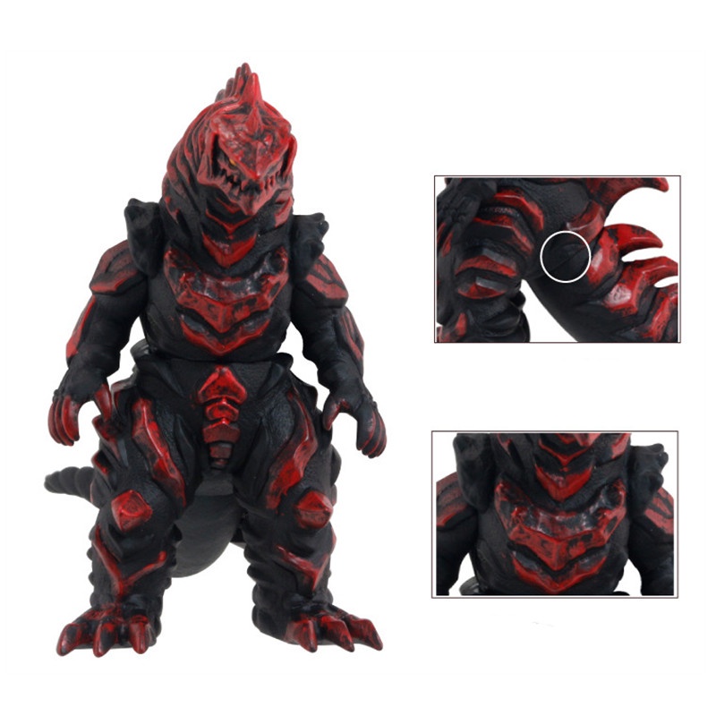 Mainan Boneka Action Figure Anime Ultraman Monster Gomora King Black Godzilla Ukuran 12-14CM Untuk Koleksi