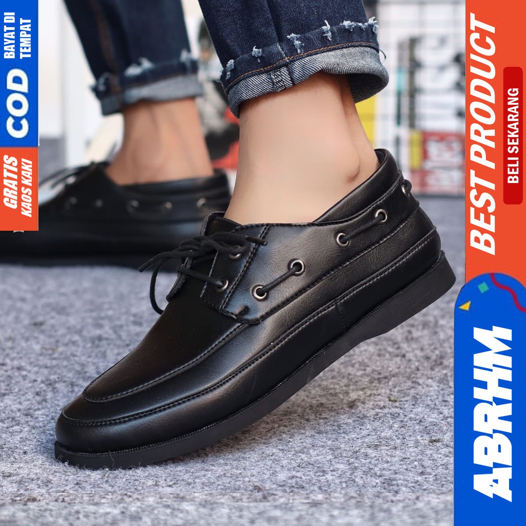 DARIO Sepatu Formal Pria Kulit Syntetic Sepatu Pria Casual Pantofel Sepatu Kasual Oxford Kerja Kantor Kuliah Kondangan Gaya Keren Kekinian Original Murah Terlaris