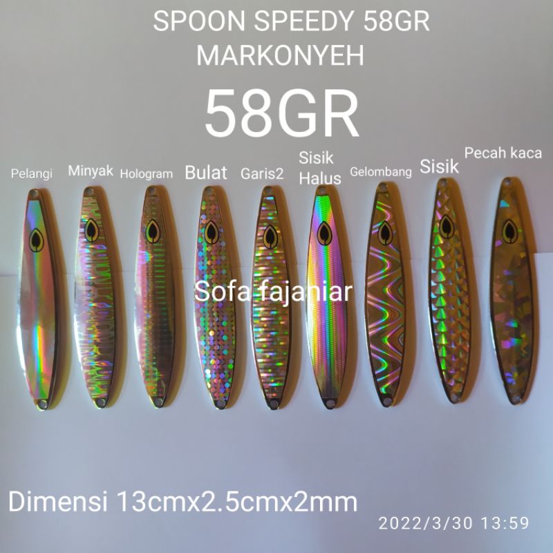 lure casting spoon speedy 60gr markonyeh