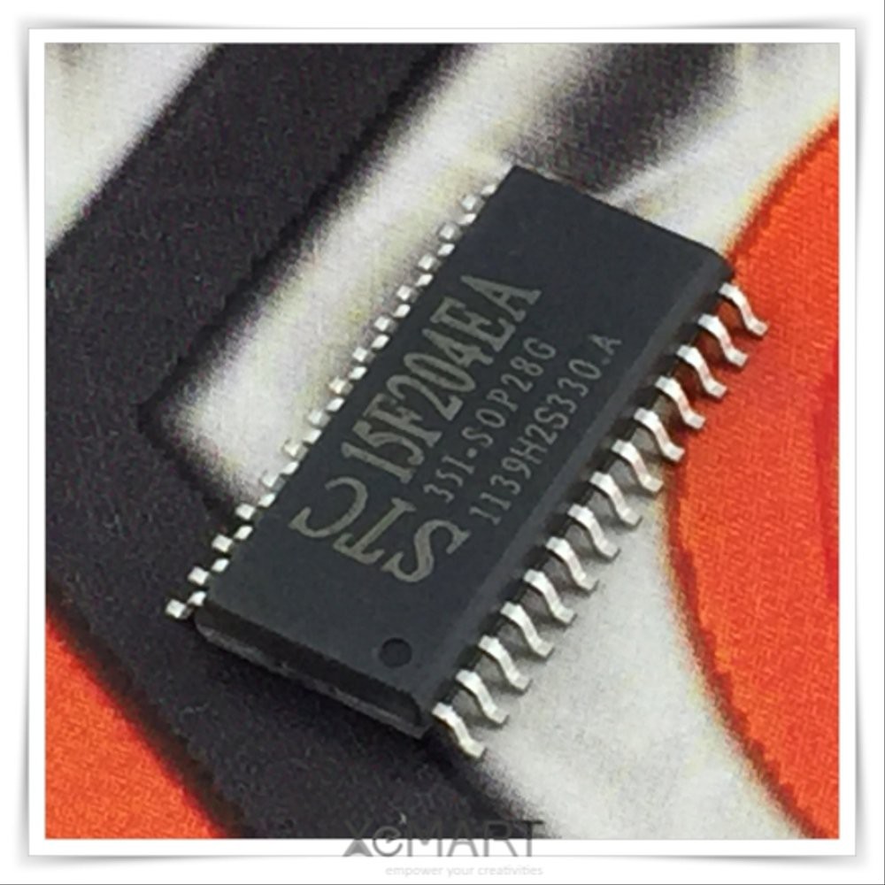 STC15F204EA SOP28G STC Microcontroller  Mikrokontroler Chip 4k Flash 256B SRAM 1k EEPROM SMD 5V
