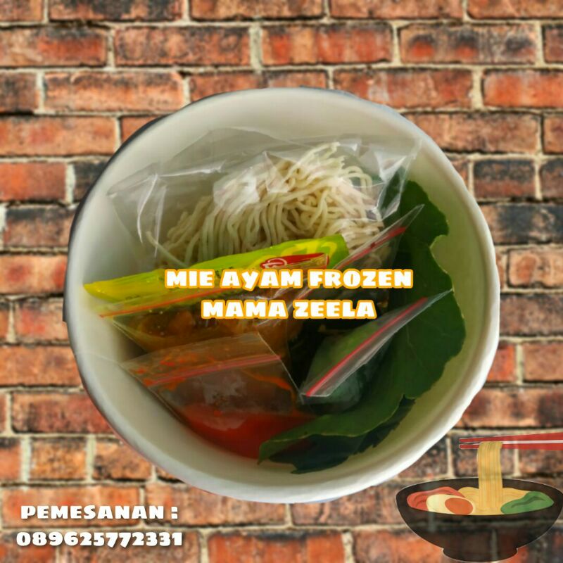 

MIE AYAM SPESIAL FROZEN MAMA ZEELA