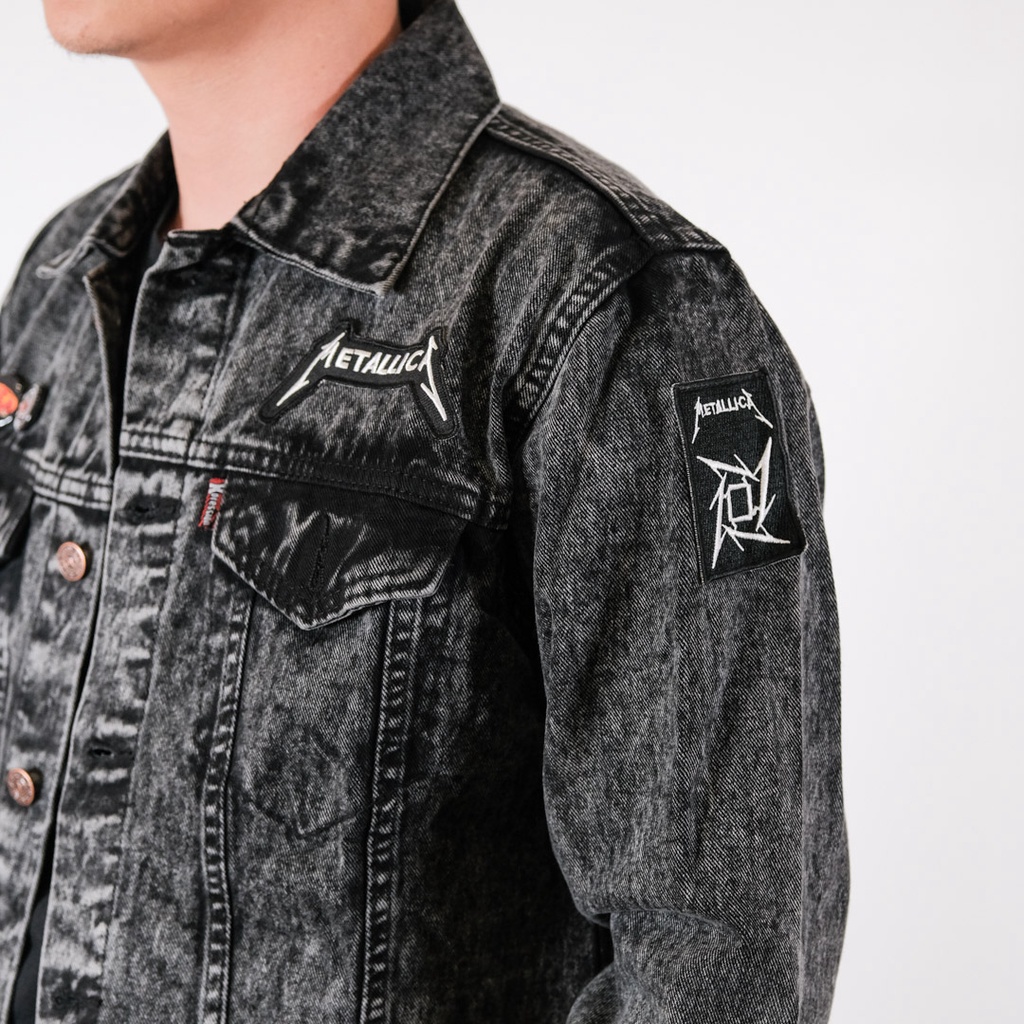 JAKET JEANS DENIM PATCH BORDIR - METALLICA