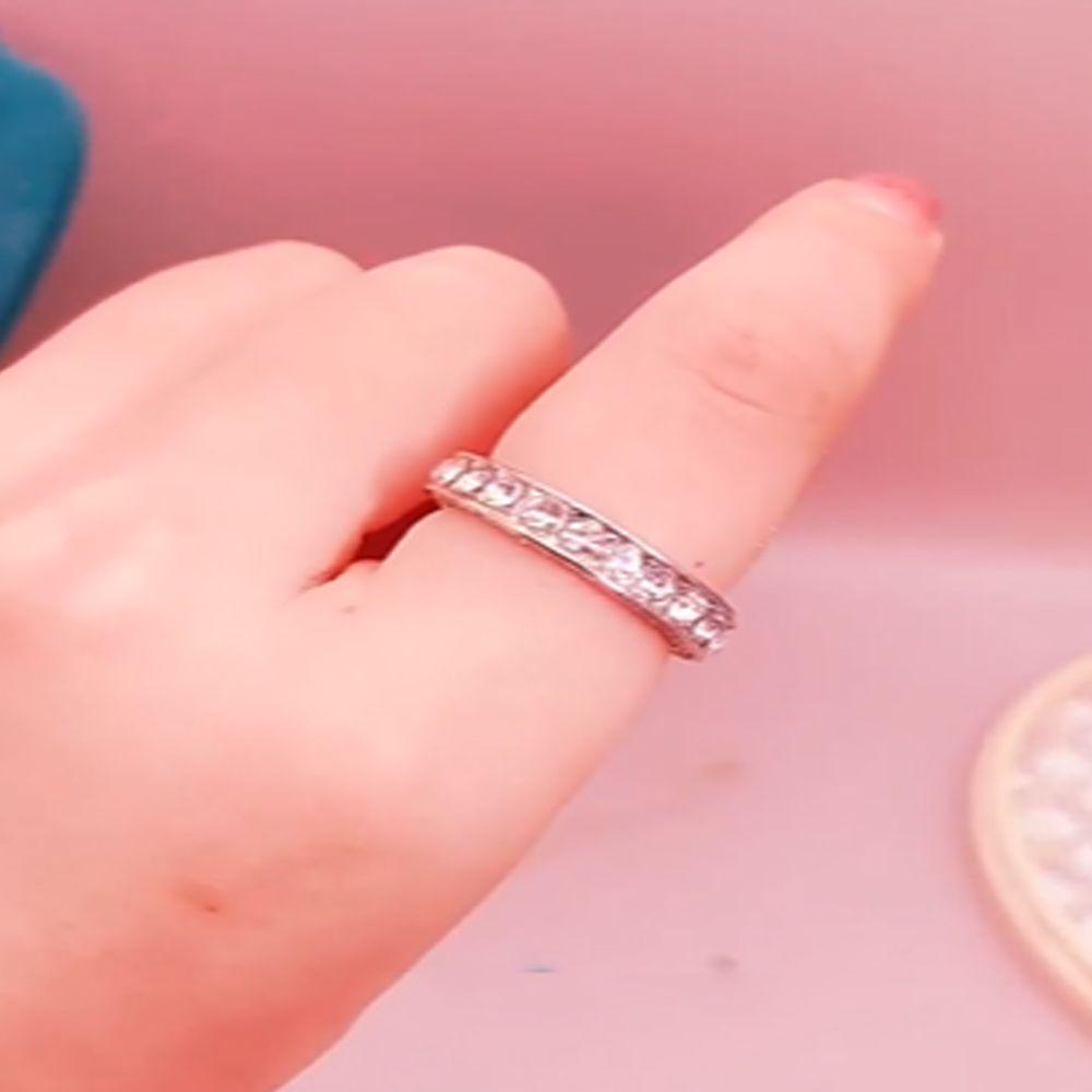 Lily Rings Baru Buatan Tangan Ukir Perhiasan Fashion Zirkon Batu Rings