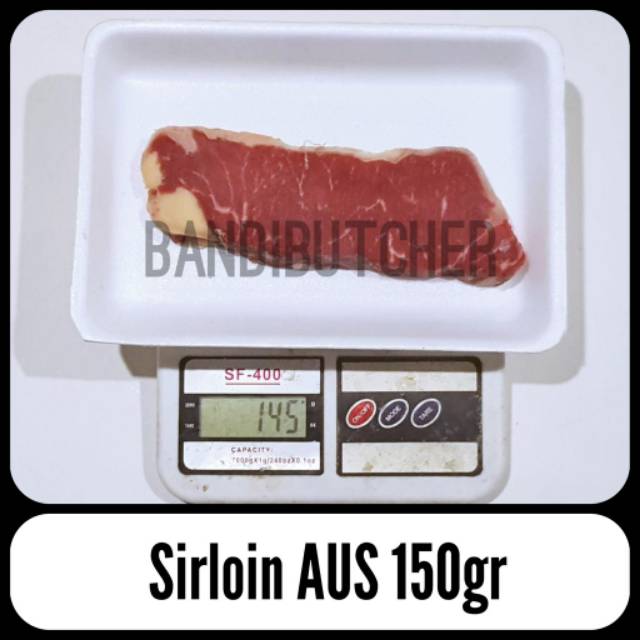 Daging Sapi Sirloin / Has Luar - Beef Steak Impor AUS Grade A 150gr