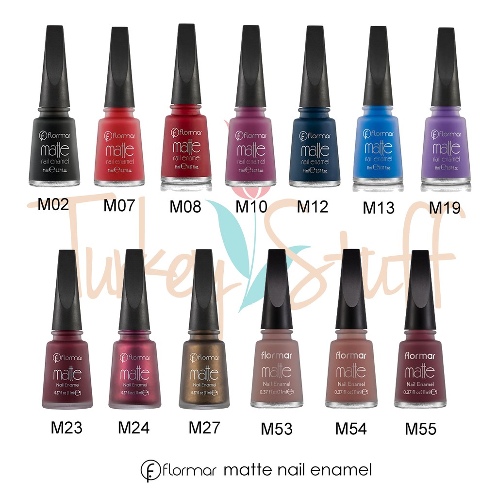  Flormar  MATTE PART 1 Nail Enamel kutek halal  Shopee 