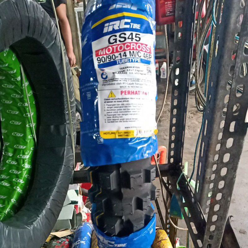 Ban Motor Cross Trail 14 IRC 90/90-14 GS 45 MOTOCROSS, Ban Cross ban Trail