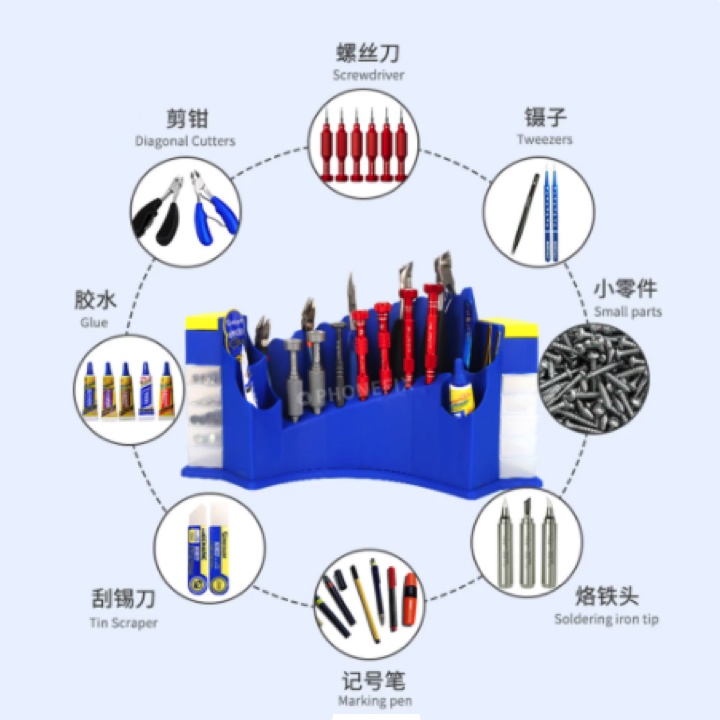 Mechanic MT-BR05 BR10 Kotak Penyimpanan untuk Ponsel Perbaikan Bagian Obeng Pinset Sekrup Organizer