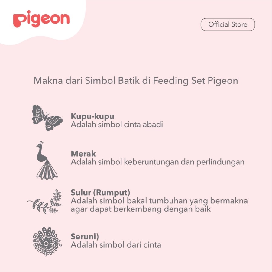 Pigeon Feeding Set Mini Peralatan Makan Bayi