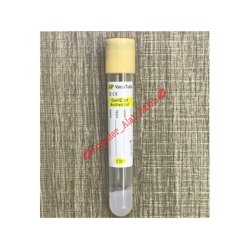 TABUNG PRP GEL CLOTH ACTIVATOR MEREK GP VACUUM PET TUBE SERUM UNTUK PLASMA DARAH SEMUA UKURAN