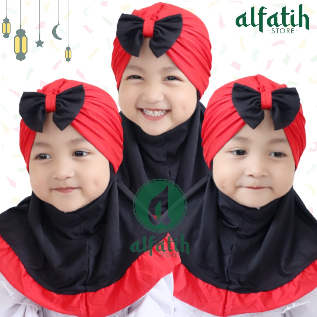 ALFATIH STORE / JILBAB ANAK TURBAN AMANDA VARIASI PITA / JILBAB ANAK MURAH / HIJAB MURAH KERUDUNG ANAK PEREMPUAN HIJAB BAYI COD / KERUDUNG ANAK HIJAB ANAK BAYI PEREMPUAN / HIJAB ANAK / JILBAB ANAK BAYI USIA 2 TAHUN BAHAN JERSEY PREMIUM NYAMAN DI PAKAI