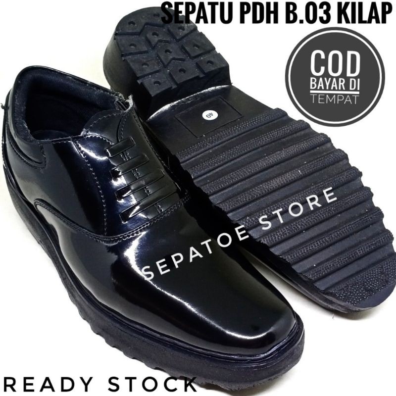 Sepatu Pdh B.03 Kilap Pdh TNI Polri Polisi Satpam Security SEPATU PDH TNI POLRI POLISI SATPAM SECURITY