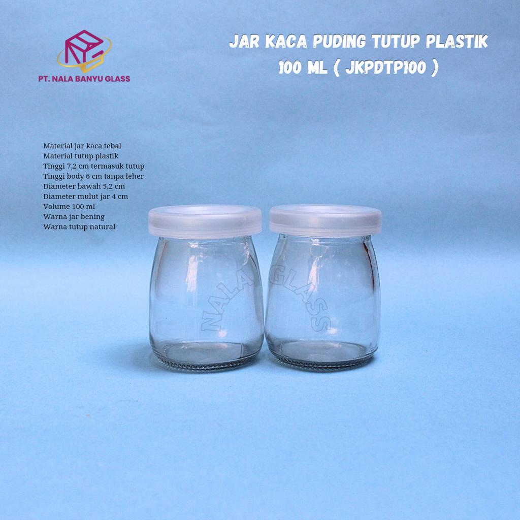 JKPDTP100 jar kaca puding 100ml / botol kaca puding 100ml / botol puding 100ml