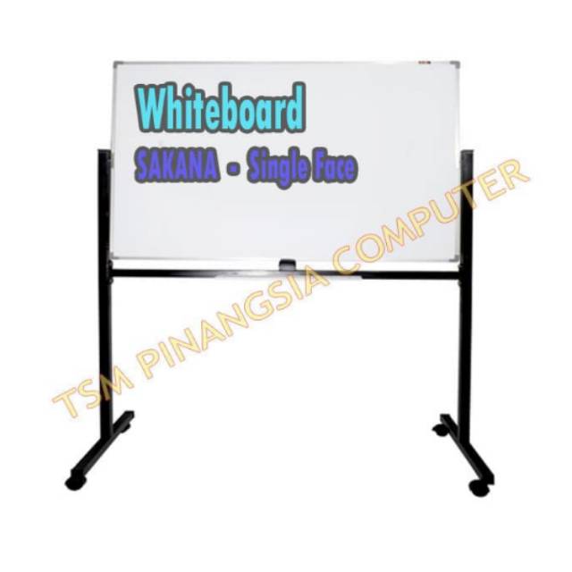 

Whiteboard SAKANA single face kaki roda 90x180cm