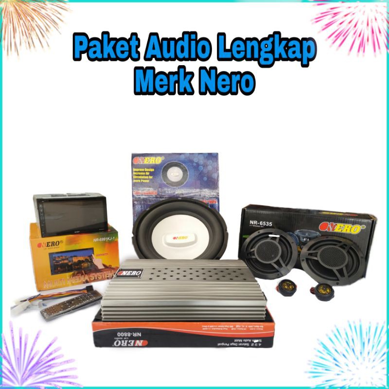 AUDIO MOBIL PAKET LENGKAP MERK NERO PROMO HEMAT