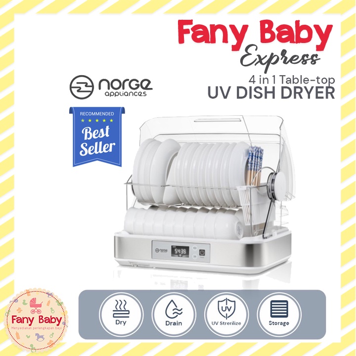 NORGE 4 IN 1 TABLE TOP UV DISH DRYER / NG-DD48UV (KHUSUS PESANAN INSTANT)