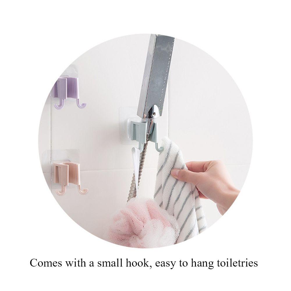 Populer Sticky Hook Kenyamanan Perlengkapan Kamar Mandi Shower Head Holder Bathroom Shower Bracket