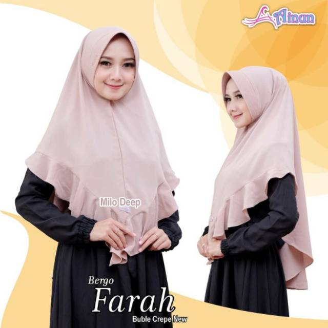 #HIJABMURAH BERGO FARAH BY AINUN HIJAB SYARI MURAH TERBARU
