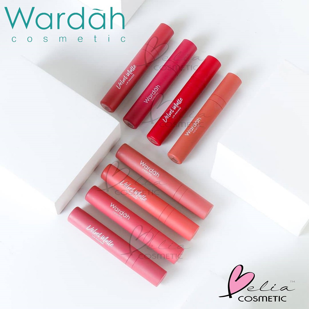 ❤ BELIA ❤ WARDAH Colorfit Velvet Matte Lip Mousse | Lipstik cair dengan tekstur mousse 4 gram