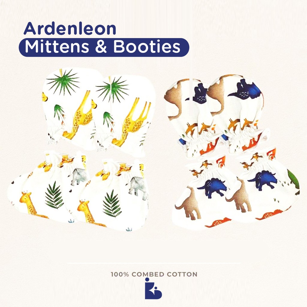 Ardenleon Mitten &amp; Booties Prints | Sarung Kaki Bayi