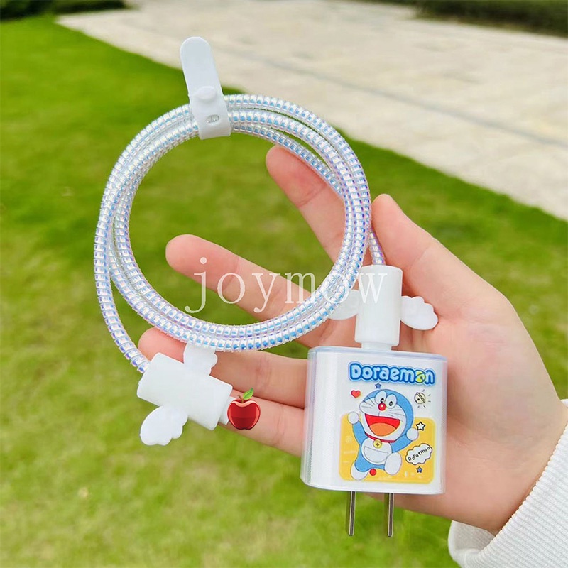 Pelindung Kabel Charger compatible for iphone USB-C 20W Motif Print Kartun