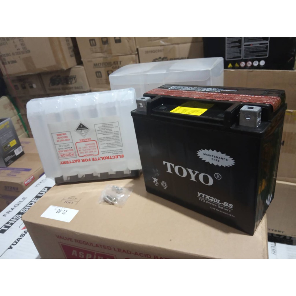 Aki MOGE TOYO YTX20L-BS 12V 20Ah MF AKI KERING