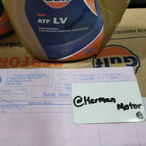 ❄ Oli matic Gulf ATF LV Low Viscosity D-VI, LV, WS, AW-1, DW-1, SP-IV ✸