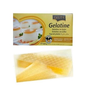 

Gelatine Sheet 75 Lembar 250Gram Halal / Gelatine Lembaran / Gelatin