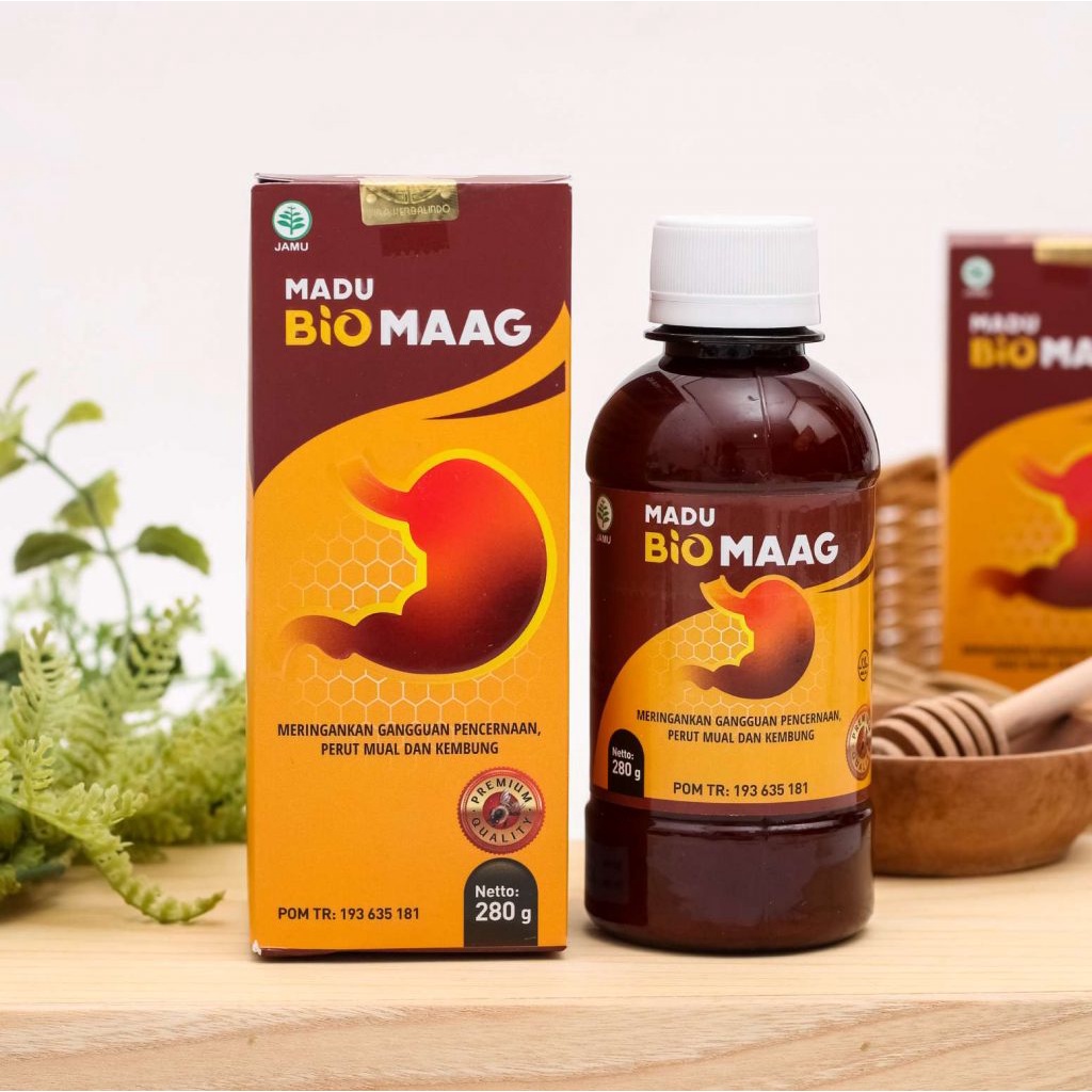MADU BIO MAAG Herbal untuk Maag, Gerd & Asam Lambung