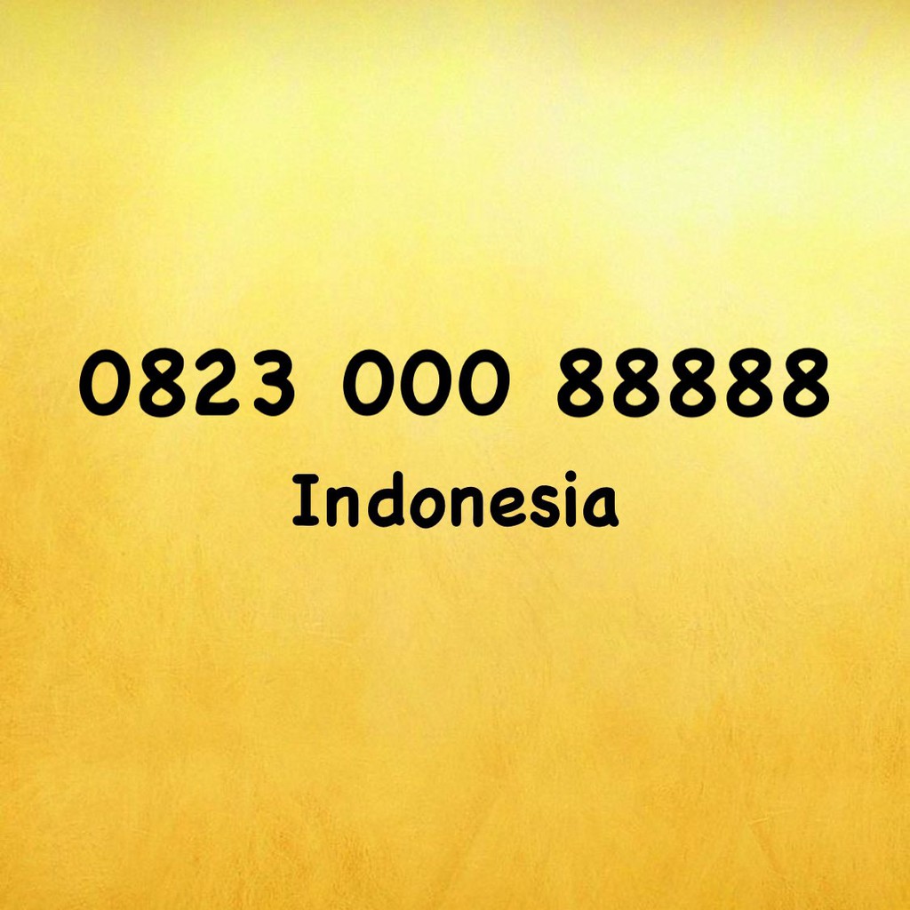 Nomor Cantik Kartu AS Panca A - 0088 - 0888 - 8888 - 0823 000 88888