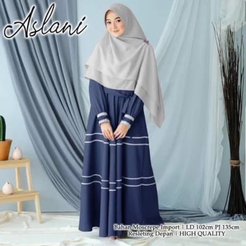 1 SET GAMIS + HIJAB GAMIS ELIZA