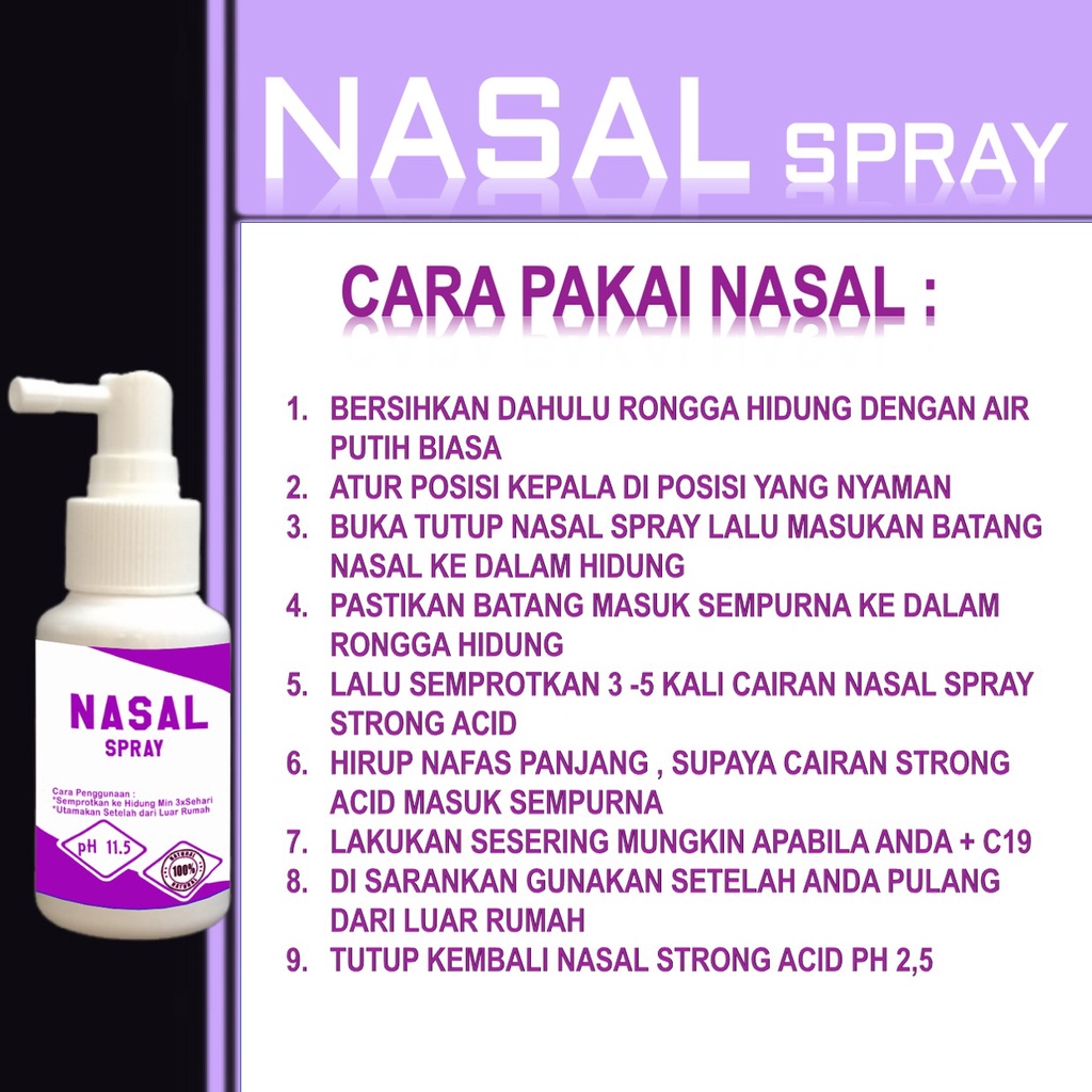 Nasal Spray Anosmia Semprot Hidung Dewasa Anak Balita Anti Virus BAkteri