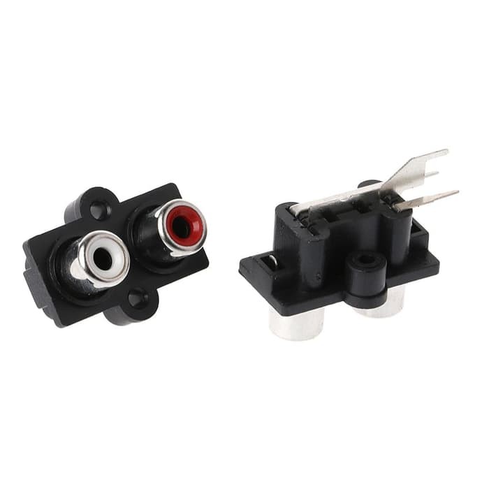 SOKET RCA 2 PIN SOCKET RCA 2 PIN SOCKET RCA 2 LUBANG RCA FEMALE 2 LUBANG CONTRA RCA 2 PIN BERDIRI