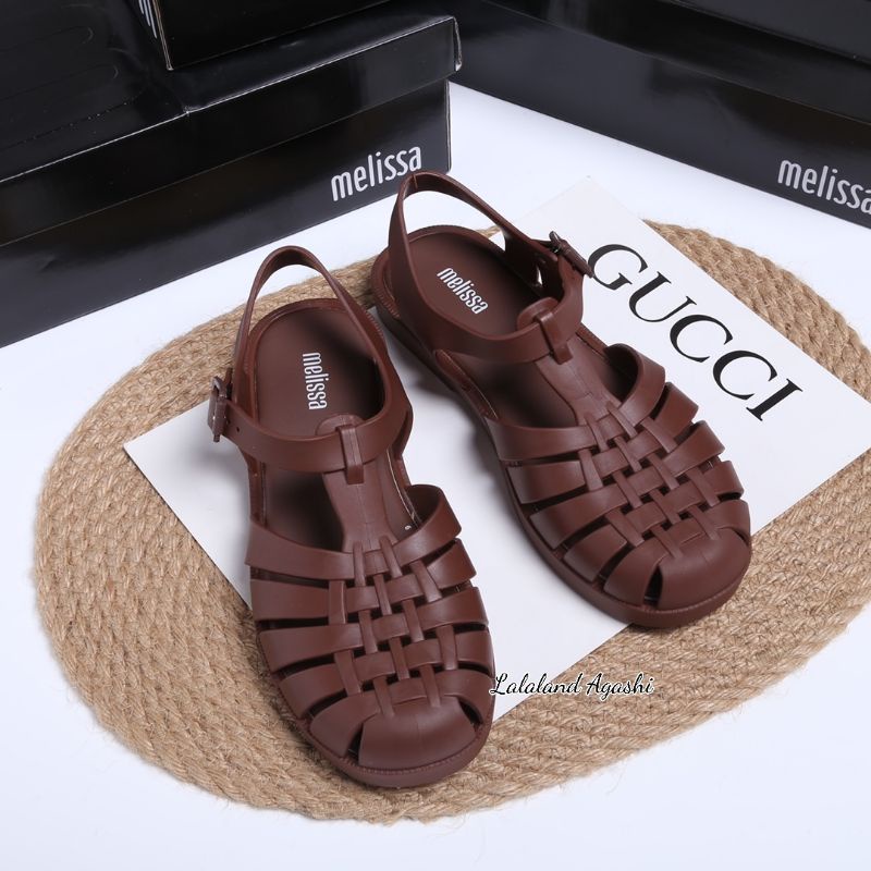 Sepatu Melissa possesion Cokelat matte/sepatu sandal jelly/sepatu melissa/sepatu jelly wanita/sandal jelly melissa/sepatu sandal wanita