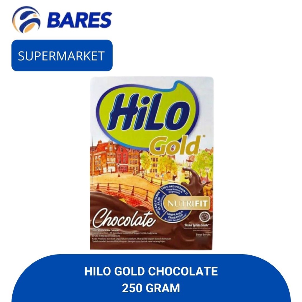 

Hilo Gold Chocolate Susu Rendah Lemak 250 Gram