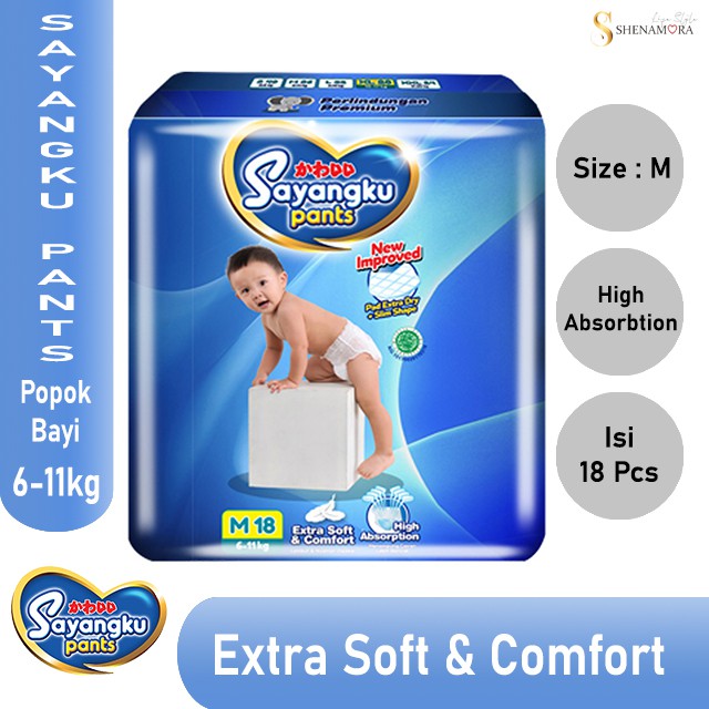 Sayangku Pants Popok Bayi M 18 (6 - 11 kg)