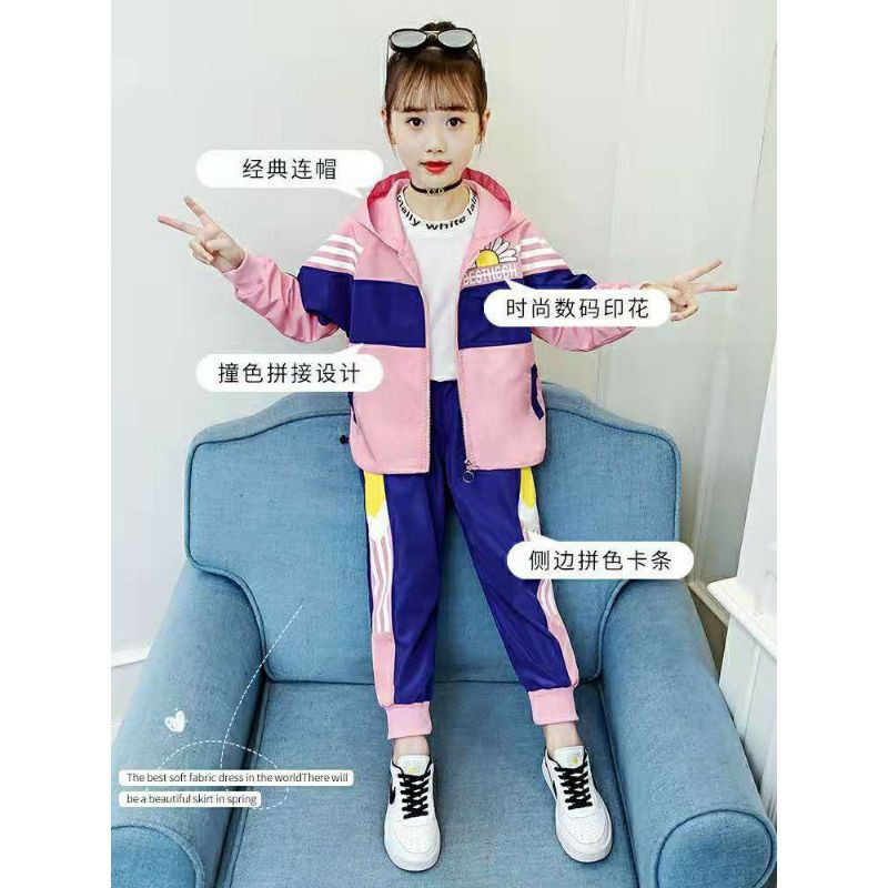 Setelan Jaket Anak Sunflower (6-7t)