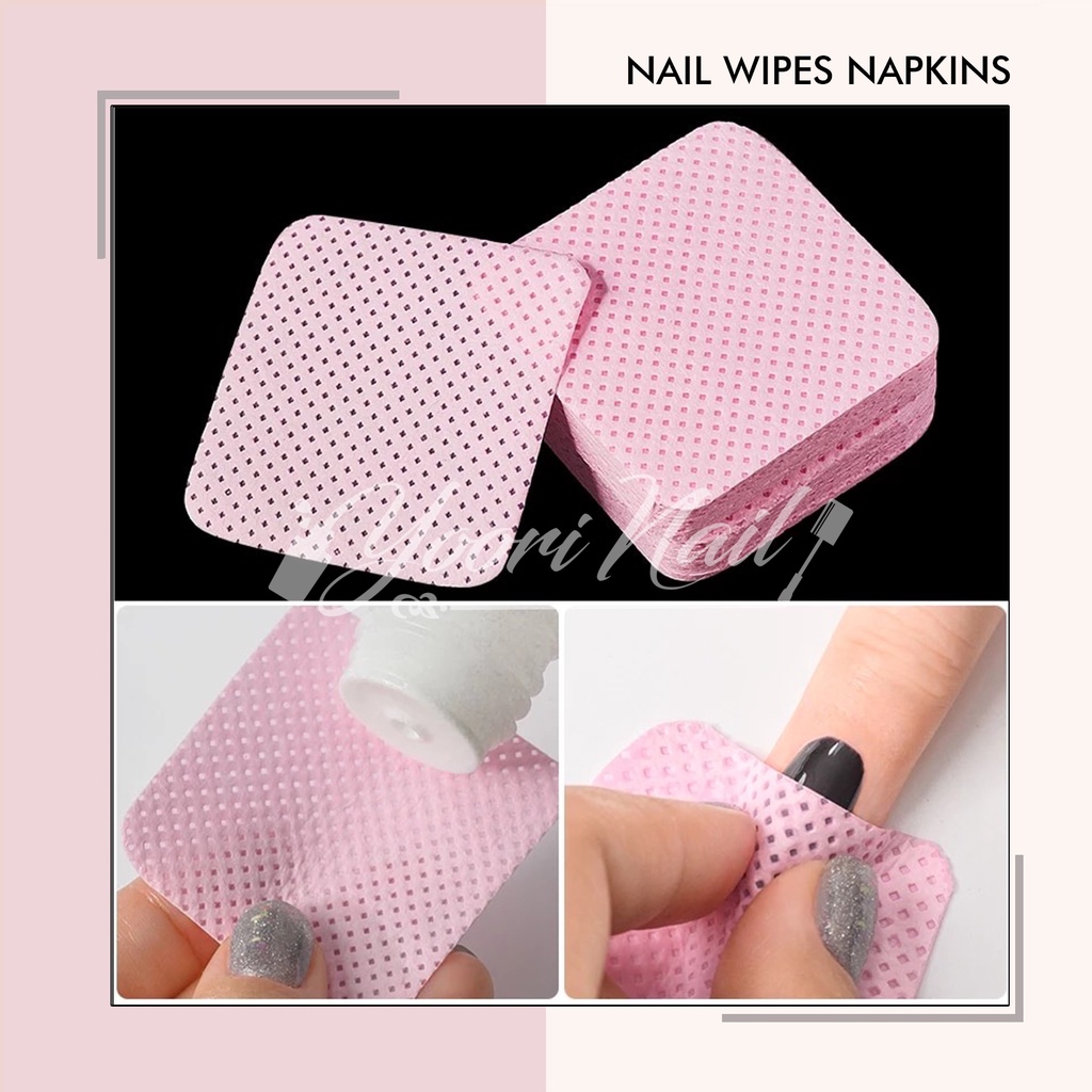 Nail Wipes Remover Napkins pads tissue nail wipe tisu nail polish gel polish