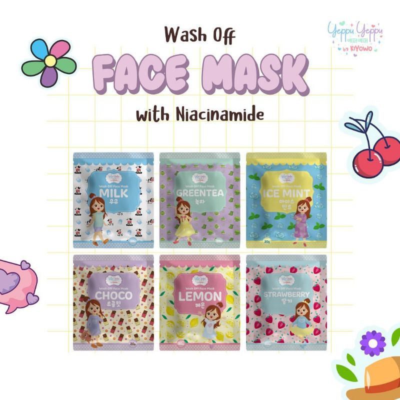 BPOM 20gram Masker Wajah Yeppuyeppu by Kiyowo