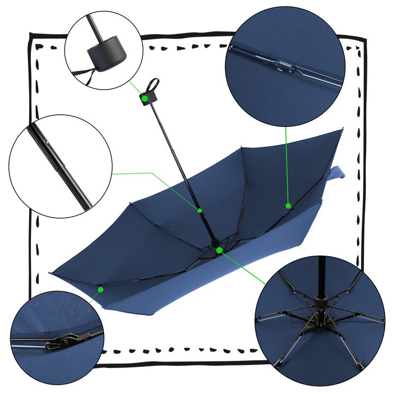 Payung Lipat Mini Portable Anti Uv Dengan 6 Tulang Untuk Travel 190t