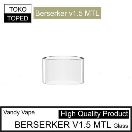 koleksi tabung bahan kaca BERSERKER V1.5 24mm MTLx Replacement warna glass clear 24