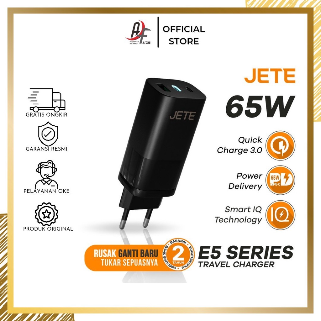 Batok Charger Adaptor JETE E5 SERIES PREMIUM