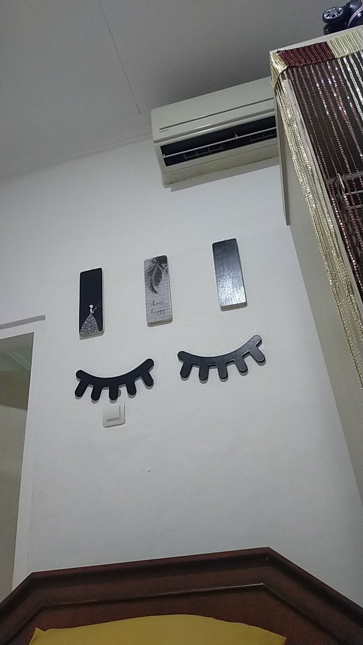 Dekorasi Dinding Scandinavian/poster Kayu / Ukuran 10x30cm / Black Butterfly